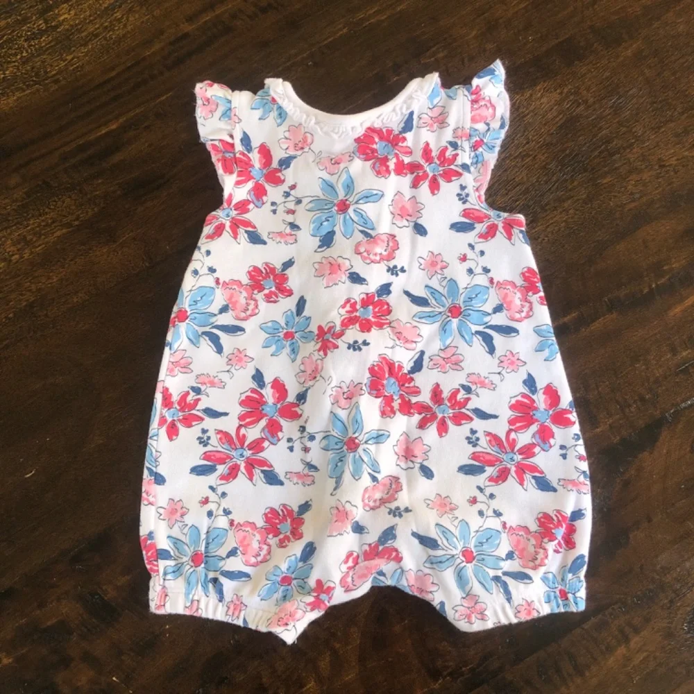 Flower Ruffle Romper - Picture 3 of 4